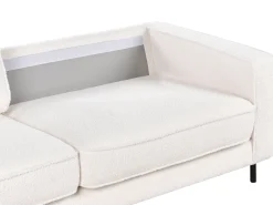Divano 3 posti SAVALEN Bouclé Bianco