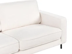 Divano 3 posti SAVALEN Bouclé Bianco