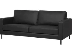 Divano 3 posti SAVALEN Pelle naturale Nero