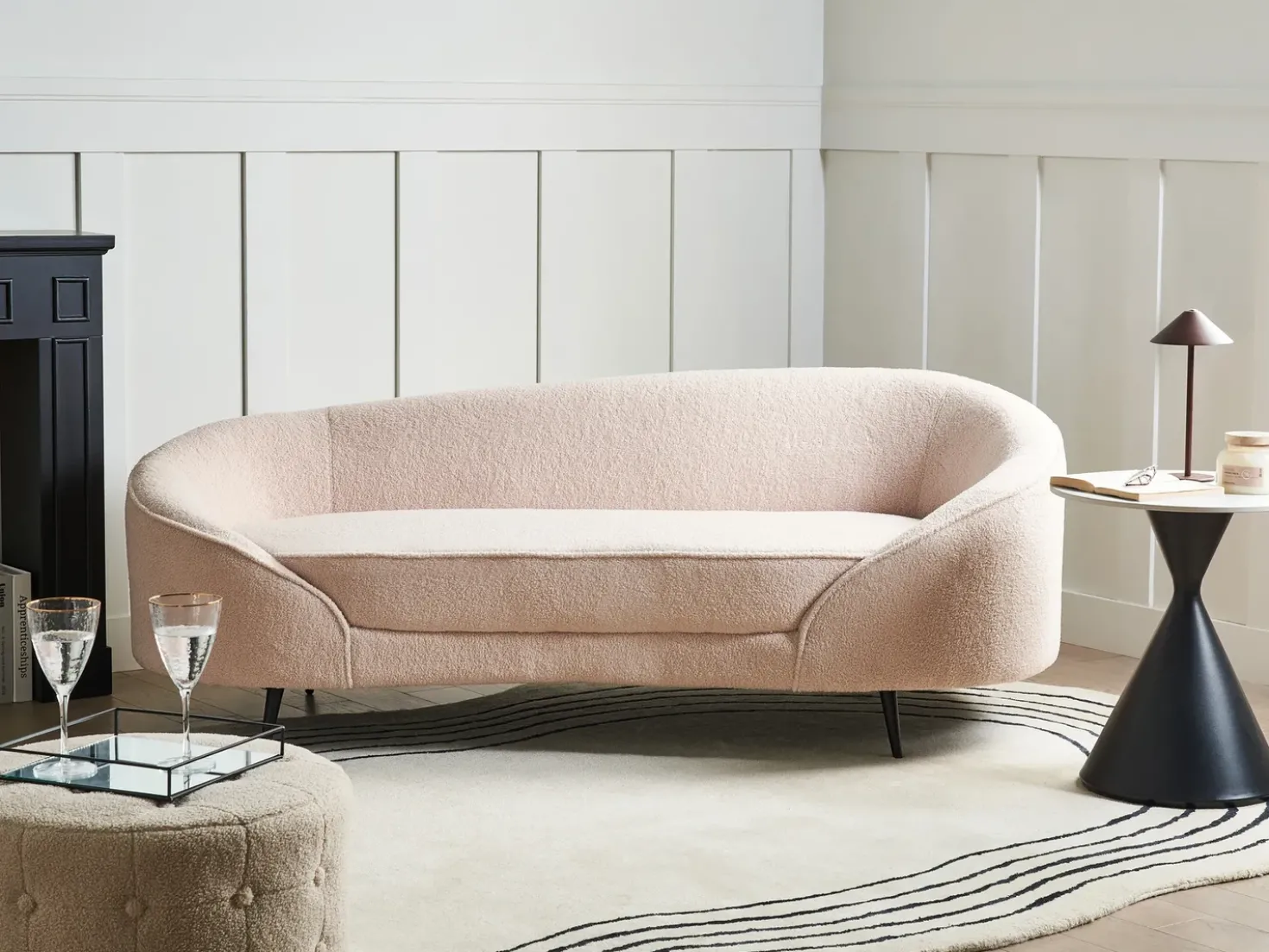 Divano 2 posti SAVAR Bouclé Beige