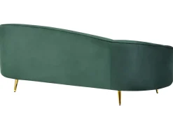 Divano 2 posti SAVAR Velluto Verde smeraldo