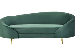 Divano 2 posti SAVAR Velluto Verde smeraldo