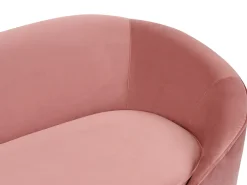 Divano 2 posti SAVAR Velluto Rosa