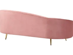 Divano 2 posti SAVAR Velluto Rosa