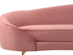Divano 2 posti SAVAR Velluto Rosa