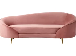 Divano 2 posti SAVAR Velluto Rosa