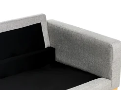 Divano 2 posti SIGGARD Tessuto Grigio