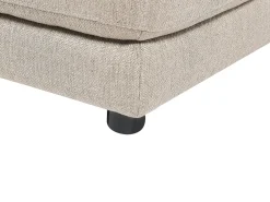 Divano 3 posti SIGTUNA Tessuto Beige con ottomana