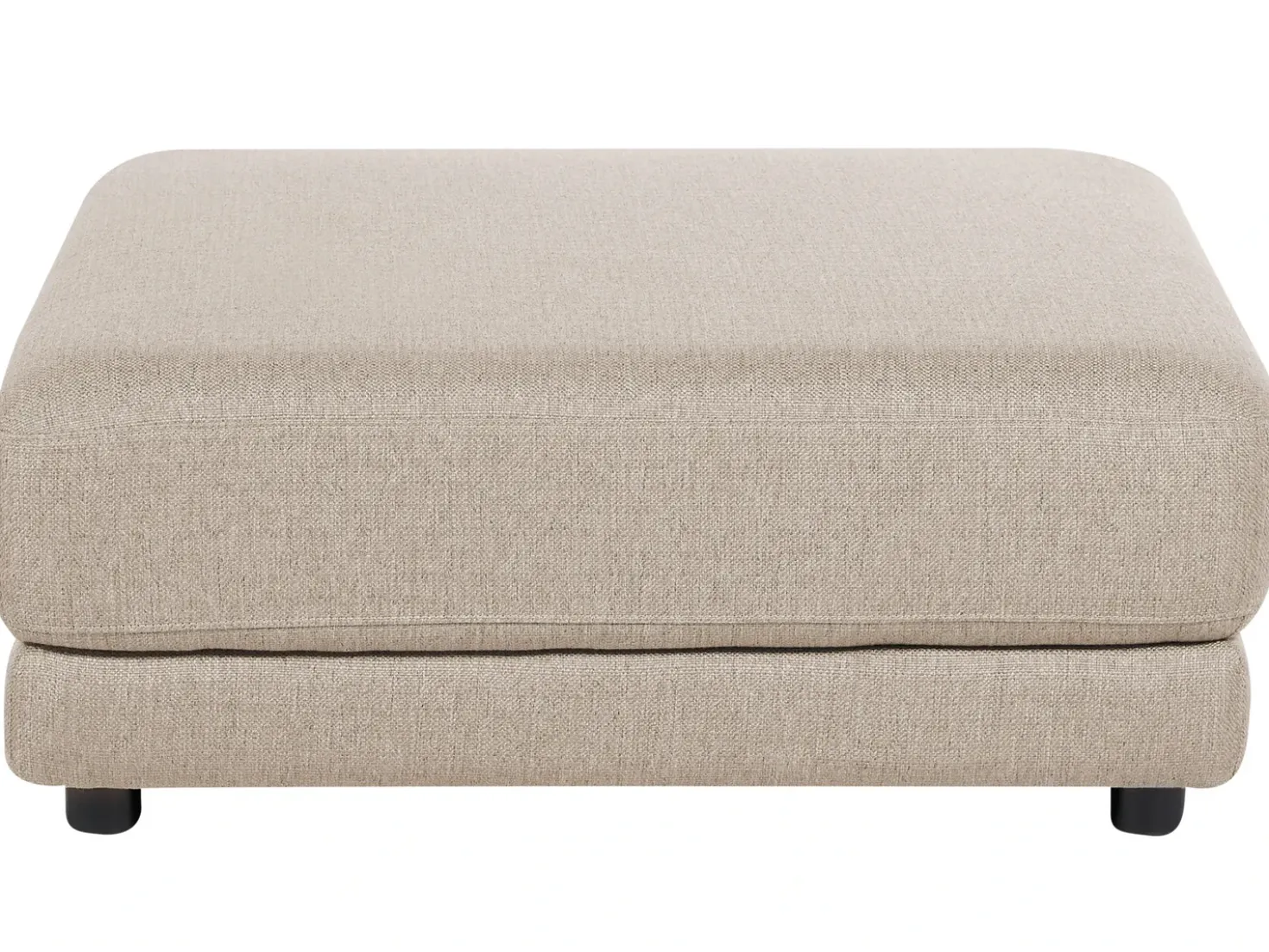 Divano 3 posti SIGTUNA Tessuto Beige con ottomana