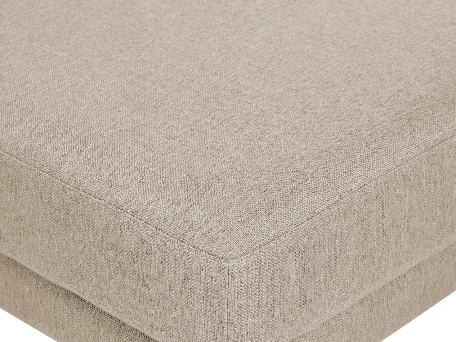 Divano 3 posti SIGTUNA Tessuto Beige con ottomana