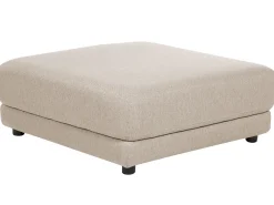 Divano 3 posti SIGTUNA Tessuto Beige con ottomana