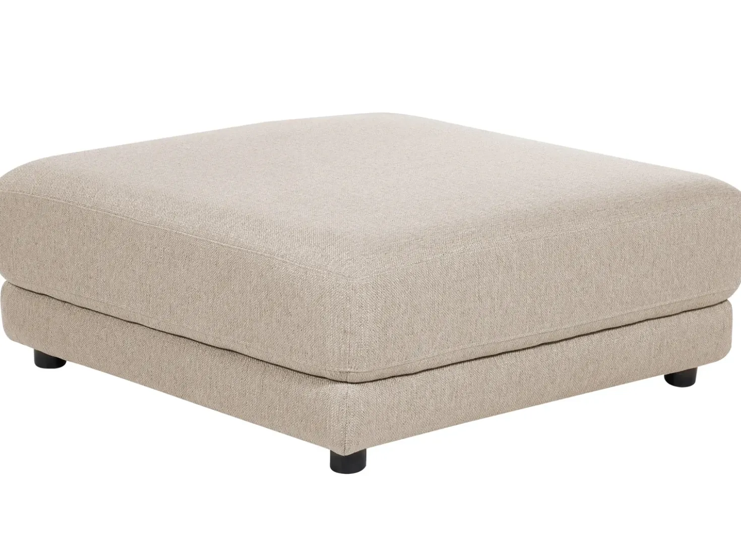 Divano 3 posti SIGTUNA Tessuto Beige con ottomana