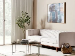 Divano 3 posti SKAULE Tessuto Beige