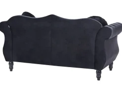 Divano 2 posti SKIEN Velluto Nero