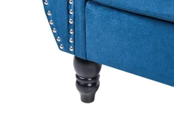 Divano 3 posti SKIEN Velluto Blu marino