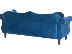 Divano 3 posti SKIEN Velluto Blu marino