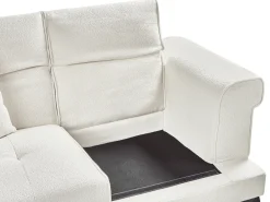 Divano 2 posti SKIVE Bouclé Bianco