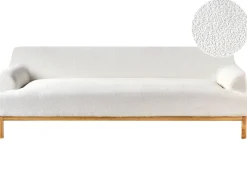 Divano 3 posti SOSJO Bouclé Bianco sporco