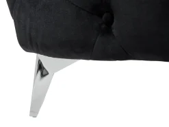 Divano 3 posti SOTRA Velluto Nero