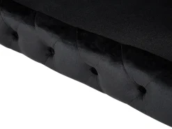 Divano 3 posti SOTRA Velluto Nero