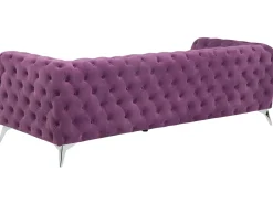 Divano 3 posti SOTRA Velluto Viola