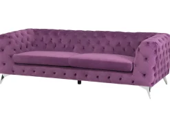 Divano 3 posti SOTRA Velluto Viola