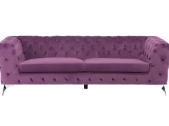 Divano 3 posti SOTRA Velluto Viola