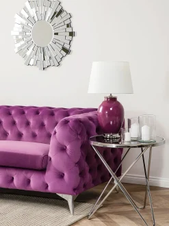 Divano 3 posti SOTRA Velluto Viola