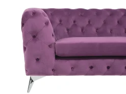 Divano 3 posti SOTRA Velluto Viola