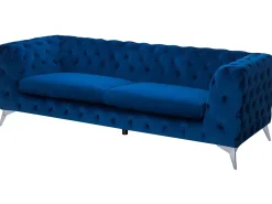 Divano 3 posti SOTRA Velluto Blu marino