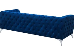 Divano 3 posti SOTRA Velluto Blu marino