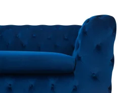 Divano 3 posti SOTRA Velluto Blu marino