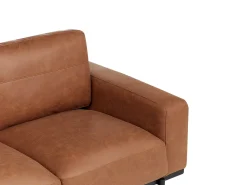 Divano 3 posti SOVIK Pelle sintetica Marrone