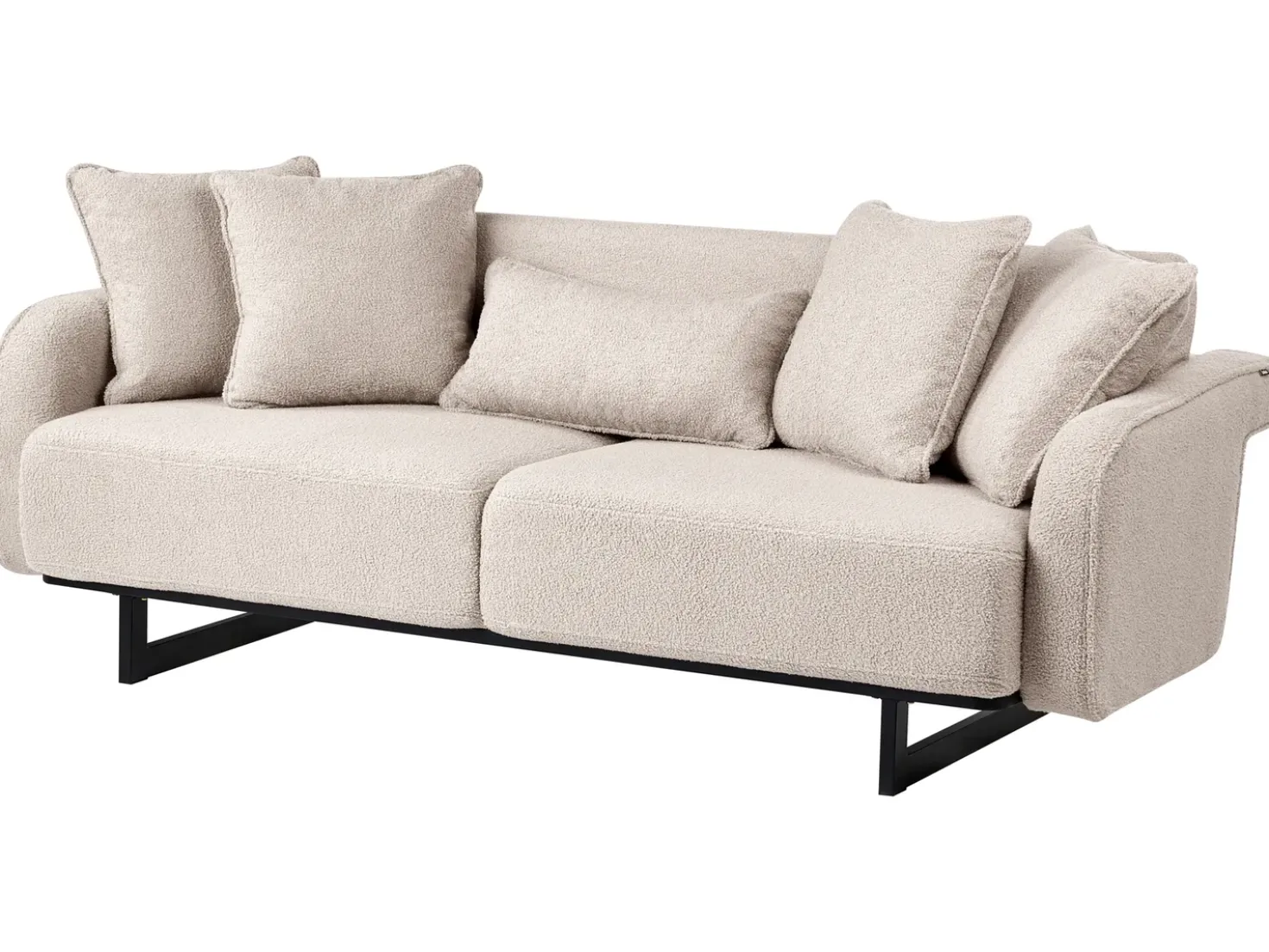 Divano 3 posti SVANEK Bouclé Beige