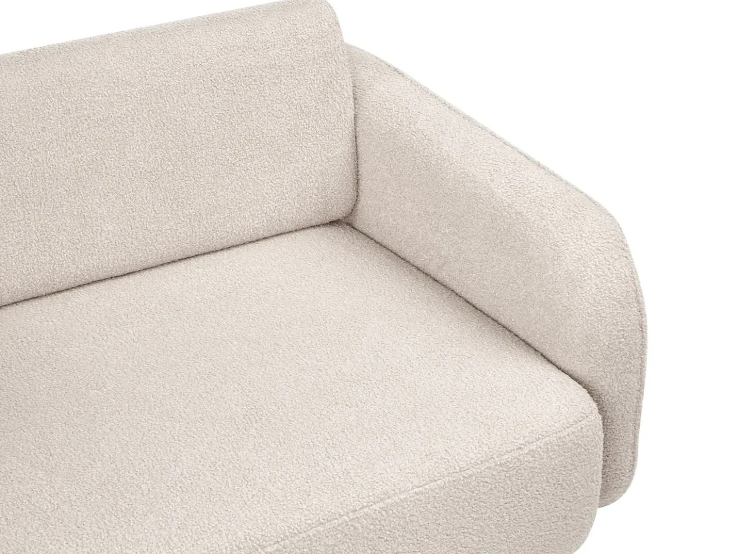 Divano 3 posti SVANEK Bouclé Beige