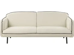 Divano 3 posti TONSBERG Tessuto Beige chiaro con ottomana