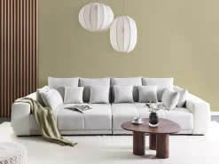 Divano 4 posti TORPO Tessuto Beige chiaro
