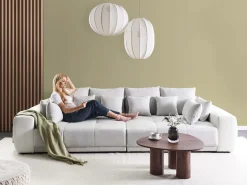 Divano 4 posti TORPO Tessuto Beige chiaro