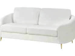 Divano 3 posti TROSA Bouclé Bianco