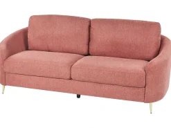 Divano 3 posti TROSA Tessuto Rosa