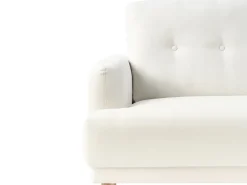 Divano 3 posti TUVE Tessuto Bianco sporco