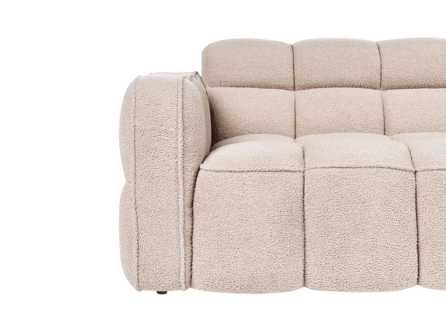 Divano 2 posti UTANA Bouclé Beige