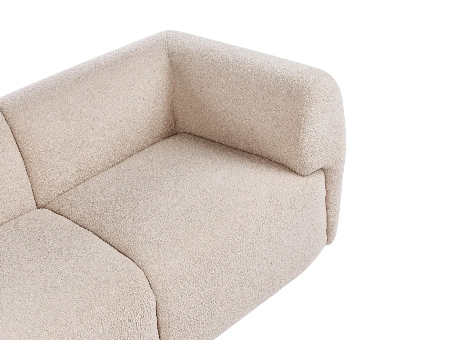 Divano 2 posti VALBY Bouclé Beige