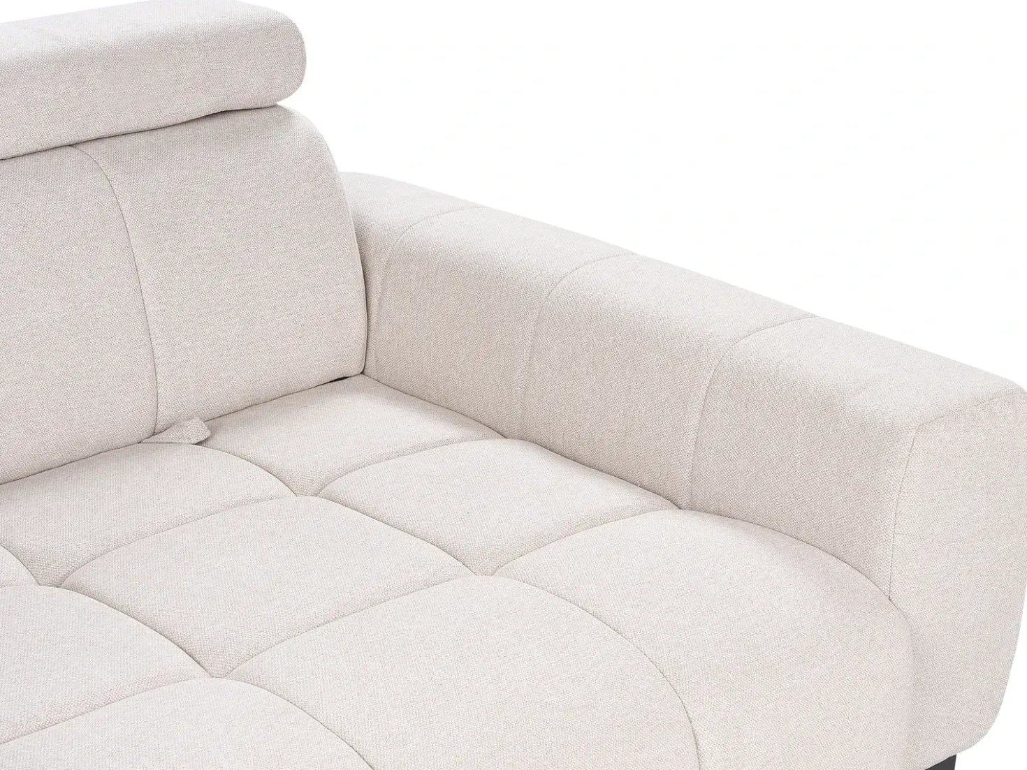 Divano 2 posti VEGAMO Tessuto Beige