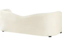Divano 3 posti VELTADA Velluto Bianco sporco