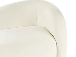 Divano 3 posti VELTADA Velluto Bianco sporco