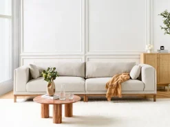 Divano 4 posti VENG Tessuto Beige chiaro