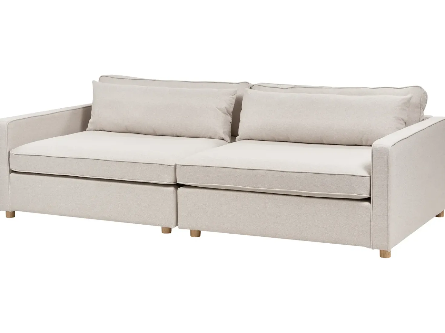 Divano 3 posti VINSTRA Tessuto Beige