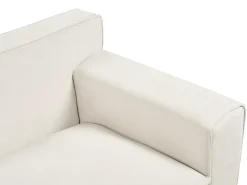 Divano 3 posti VISKAN Ciniglia Bianco sporco