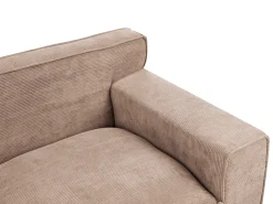 Divano 3 posti VISKAN Velluto a coste Beige sabbia